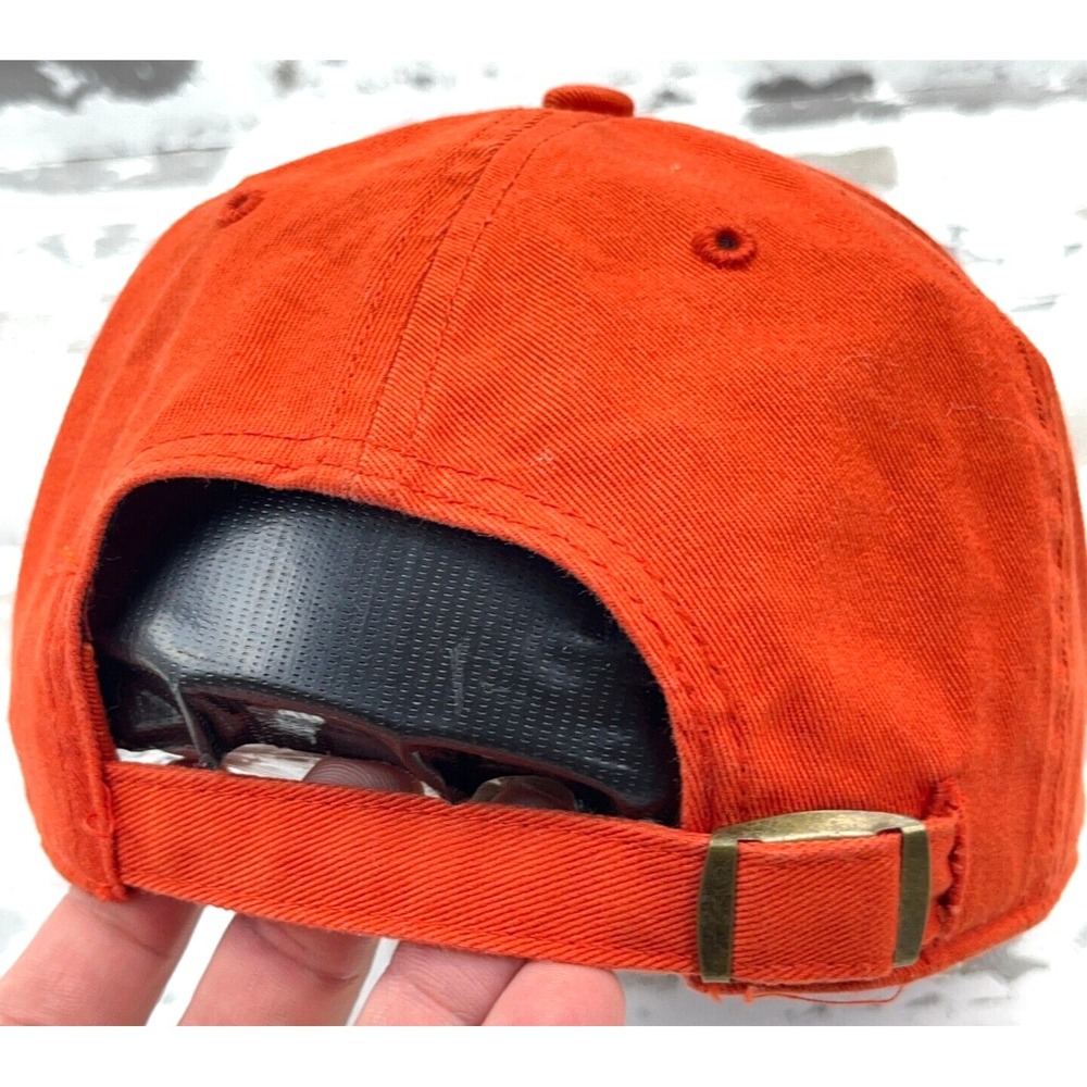 Clemson Tigers Hat Cap Strap Back Orange Dad Baseball Adjustable Plain Twill Paw - Picture 2 of 7